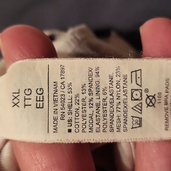 Old Navy active power chill light support sport bra navy and white size XXL - Picture 4 of 4